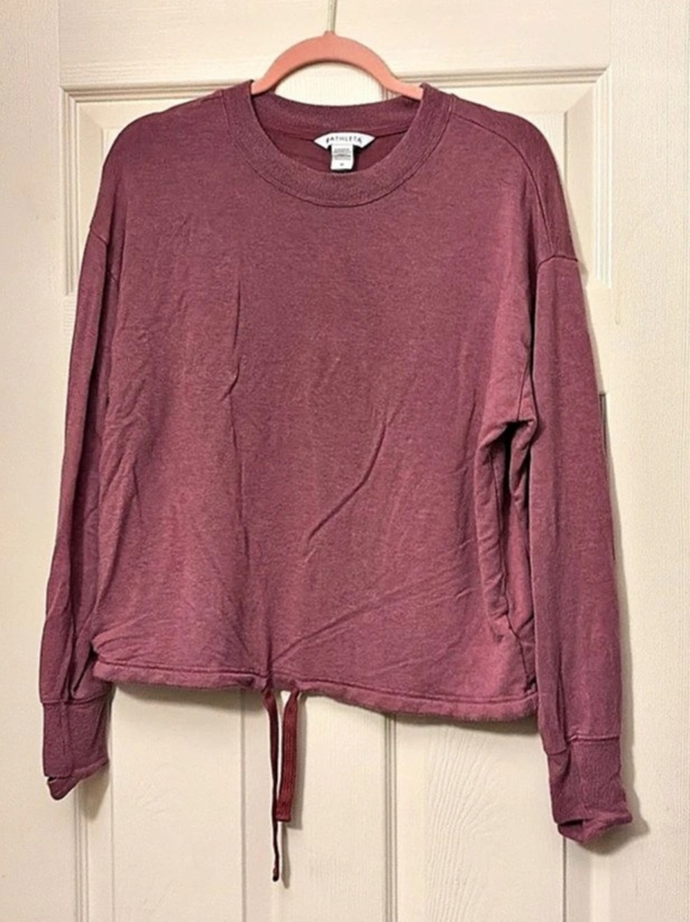 Athleta Long Sleeve Pullover in Purple Size Medium